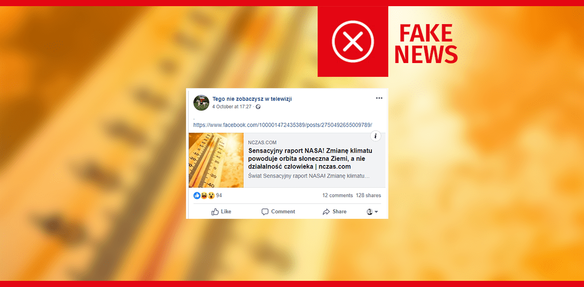 Nie, zmiany orbity Ziemi nie są przyczyną obecnych zmian klimatu