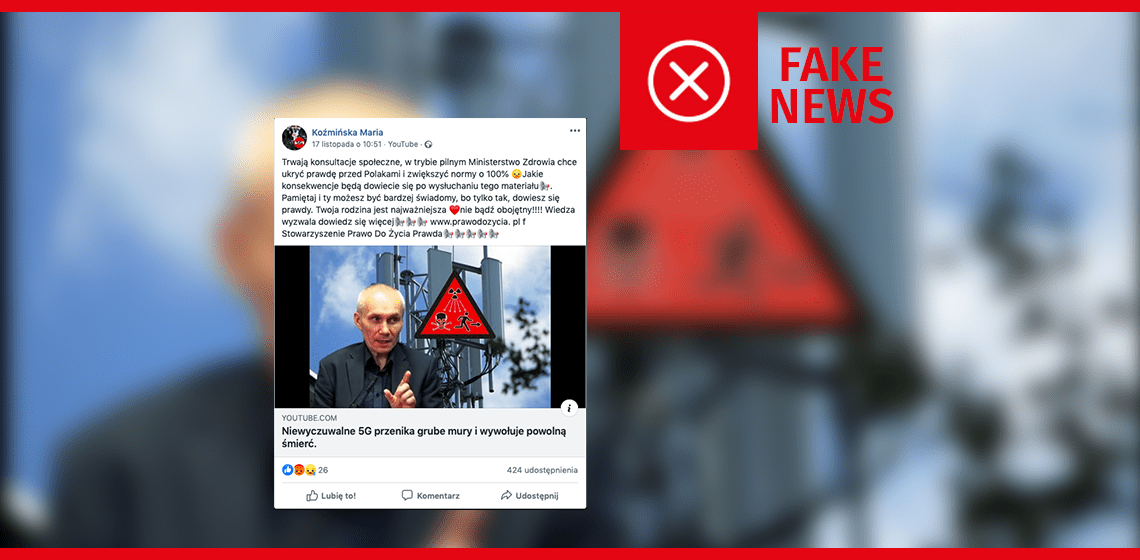 Nie, 5G nie przenika przez grube mury i nie powoduje powolnej śmierci