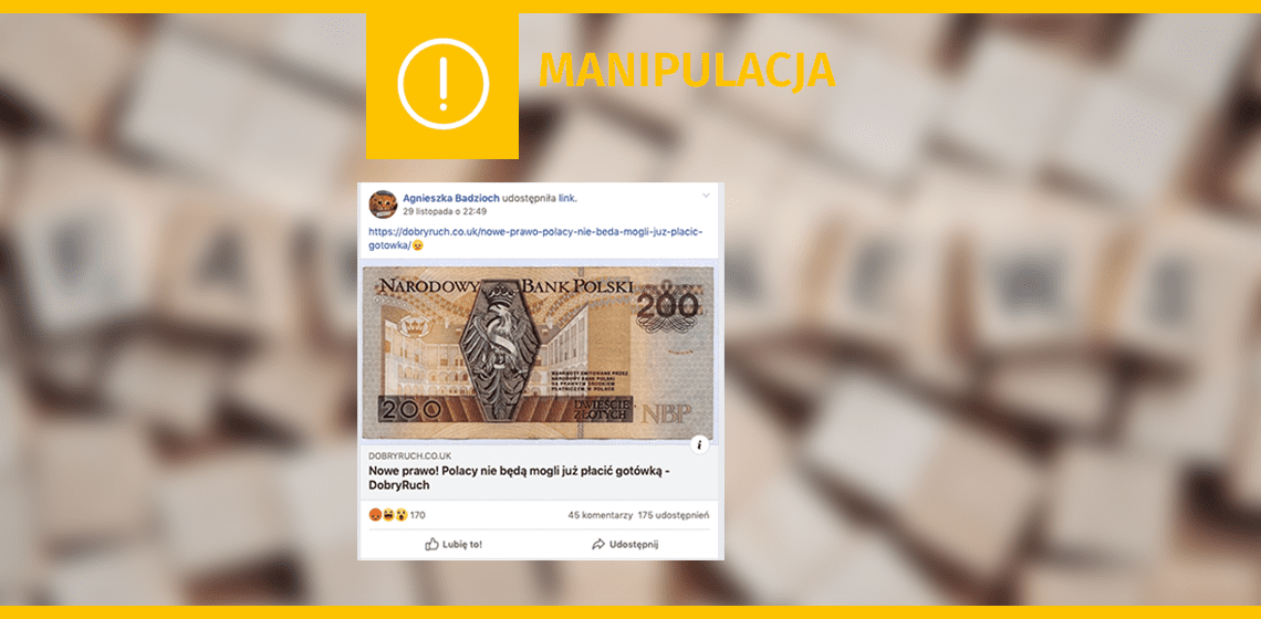 Polacy nie będą już mogli płacić gotówką? Manipulacja!