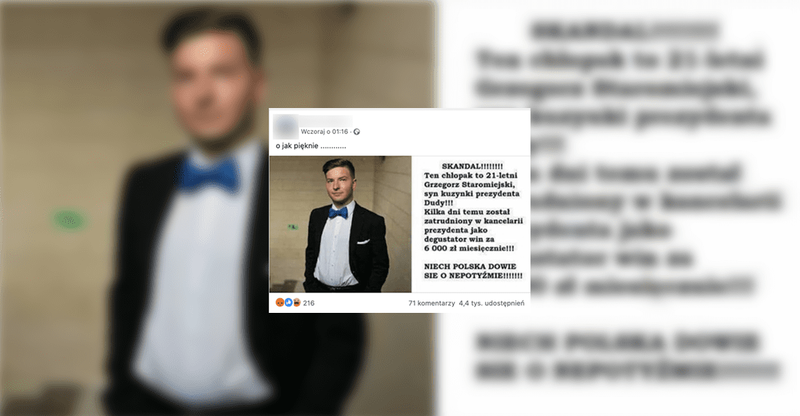 Nie, to nie jest sommelier prezydenta Dudy