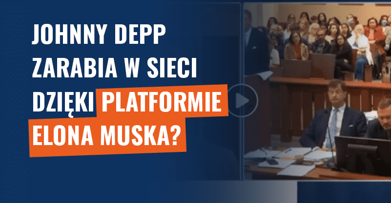 Johnny Depp zarabia w sieci dzięki platformie Elona Muska? Scam!
