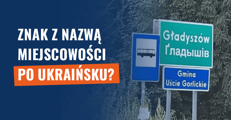 Znak z nazwą miejscowości po ukraińsku? Nie, to język łemkowski!