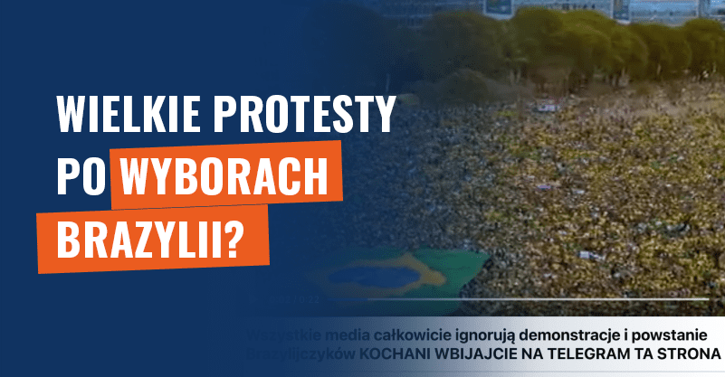 Wielkie protesty po wyborach Brazylii? To stare nagranie!