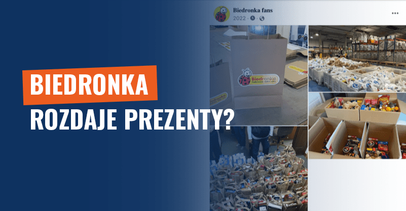 Biedronka rozdaje prezenty? To oszuści wyłudzają dane osobowe!
