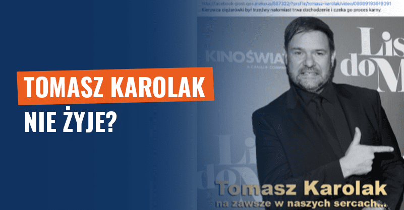 Tomasz Karolak nie żyje? Kolejne oszustwo!