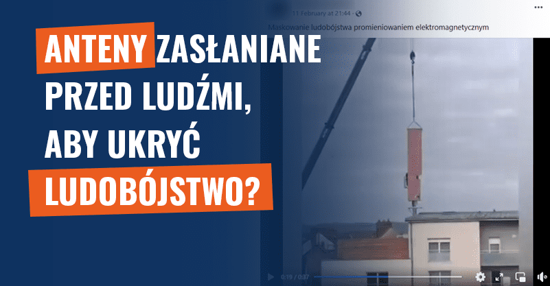 Anteny zasłaniane przed ludźmi, aby ukryć ludobójstwo? Fałsz!