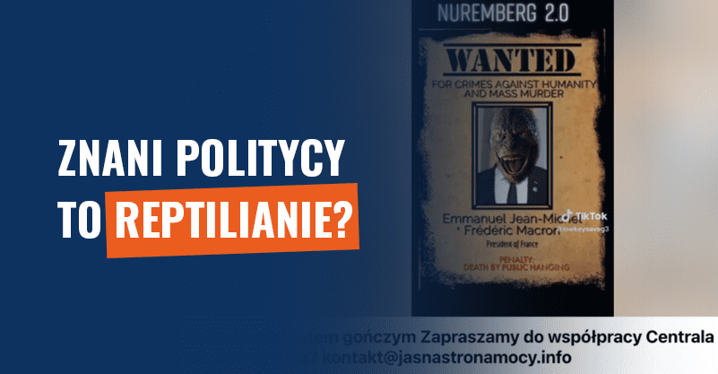 Znani politycy to reptilianie? Teoria spiskowa o kosmitach