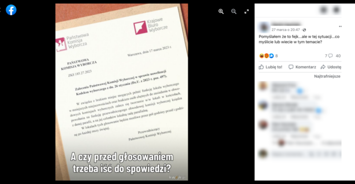 Komisja wyborcza w kościele, a przewodniczącym ksiądz? Fałsz!