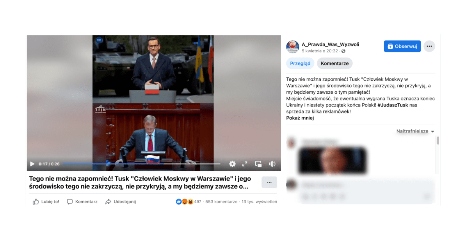 Wygrana Tuska to koniec Ukrainy? Fragment bez kontekstu!