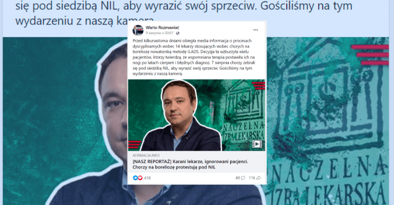 Protest pod NIL w sprawie boreliozy: naukowy kontekst sprawy