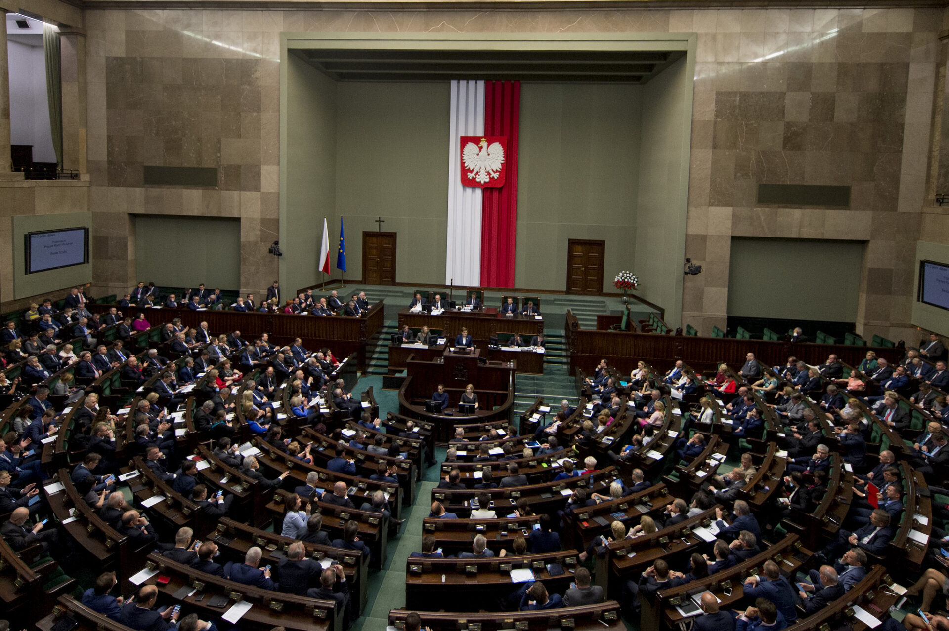 sala posiedzeń polskiego sejmu