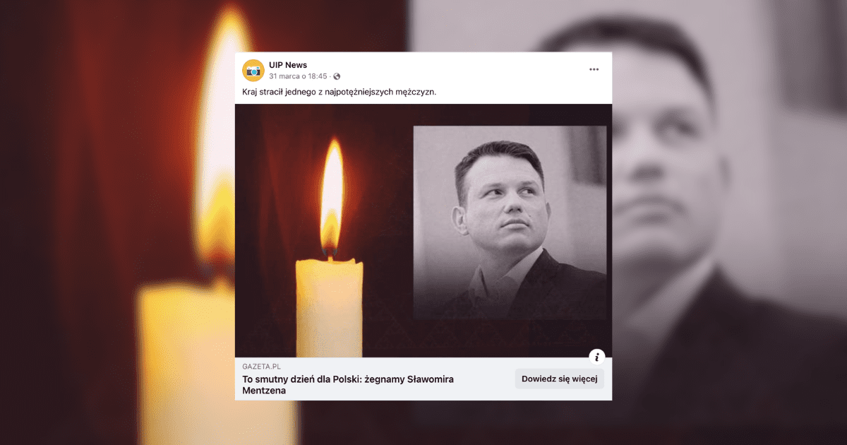 Sławomir Mentzen nie żyje? Fake news