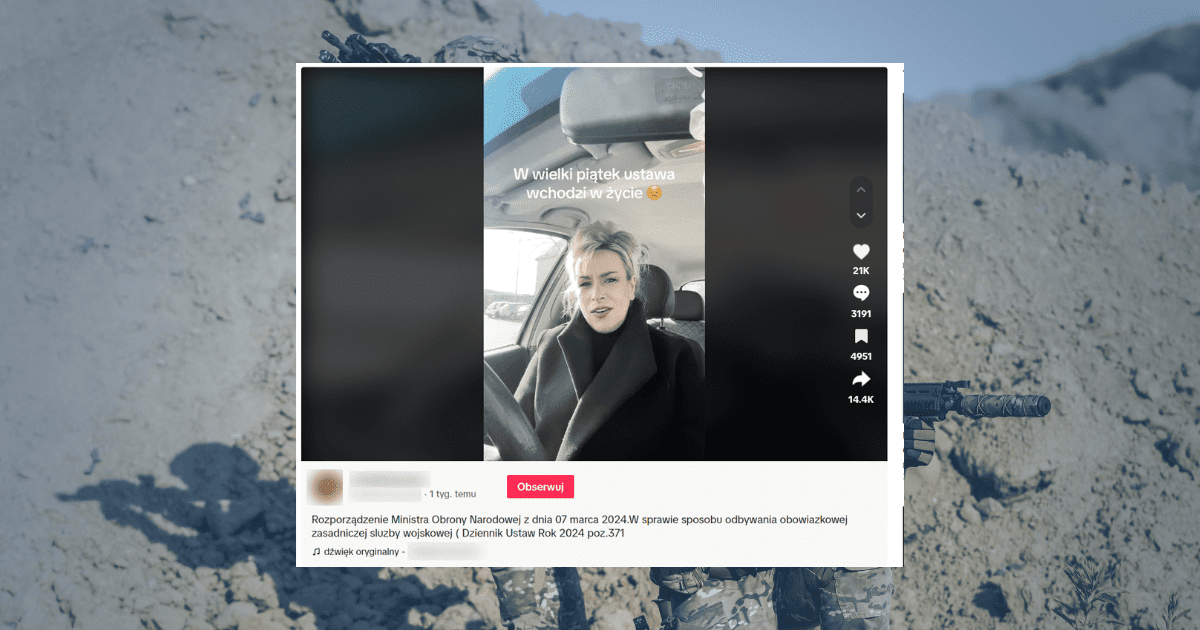 screen, kobieta siedząca w samochodzie w tle dwóch żołnierzy przy skale