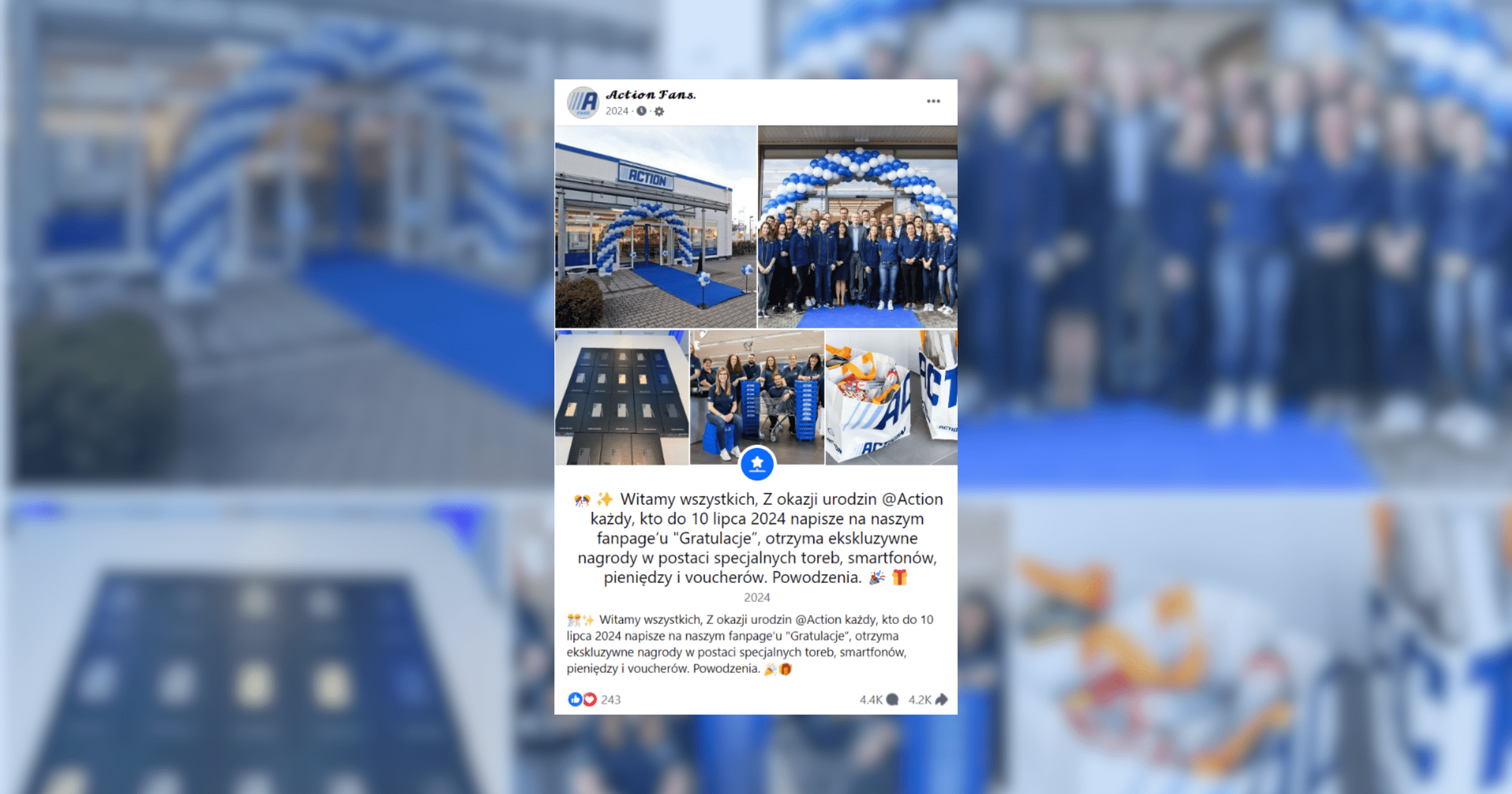 „Ekskluzywne” nagrody od sklepów Action? Uwaga na oszustwo