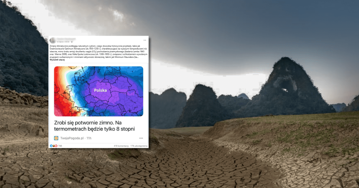 w tle widzimy góry i lasy, zrzut ekranu z Facebooka