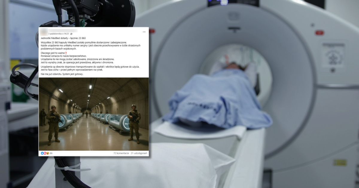 sala w szpitalu, zrzut ekranu z Facebooka