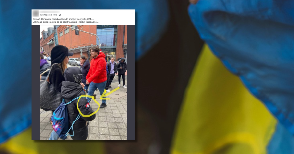 Flaga Ukrainy, screen z Facebooka