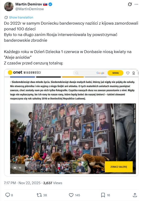 Grafika przedstawia zrzut ekranu z serwisu X.