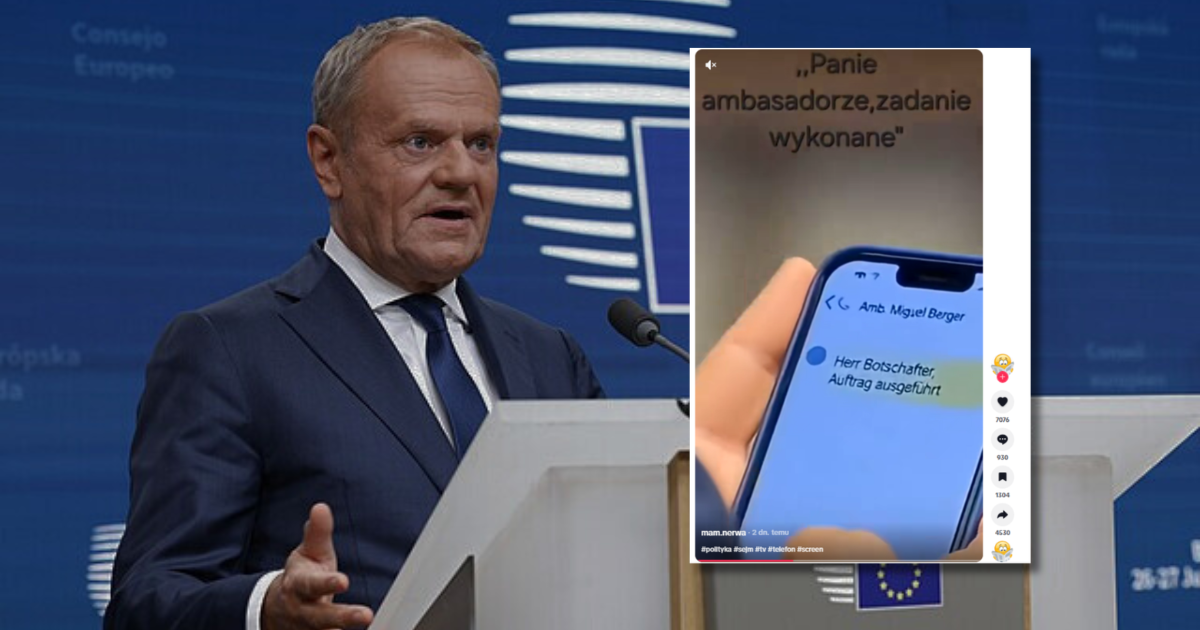 „Panie ambasadorze, misja wykonana”. Czy to prawdziwy SMS Donalda Tuska?