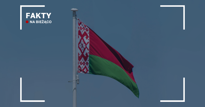 Powiewająca flaga Białorusi