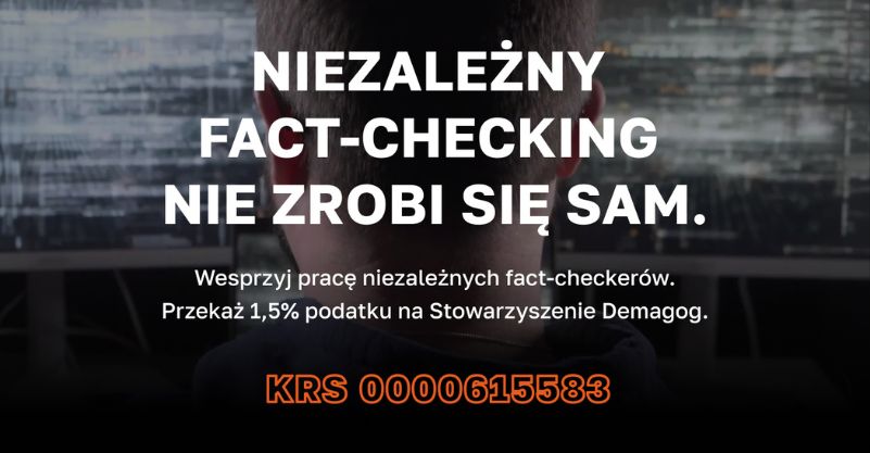 Demagog zbiera 1,5% podatku na kontrolę polityków