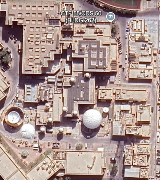 Zrzut ekranu z Google Earth pokazujący obszar wykorzystany do stworzenia AI przeróbki 