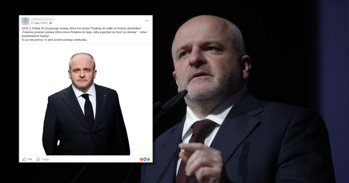 Paweł Kowal mówił o ustawie, która zmusi Polaków do wyjazdu na ukraiński front? To nie jego słowa