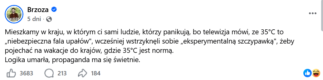 Upały są niebezpieczne, a szczepionka nie jest eksperymentem. Wyjaśniamy
